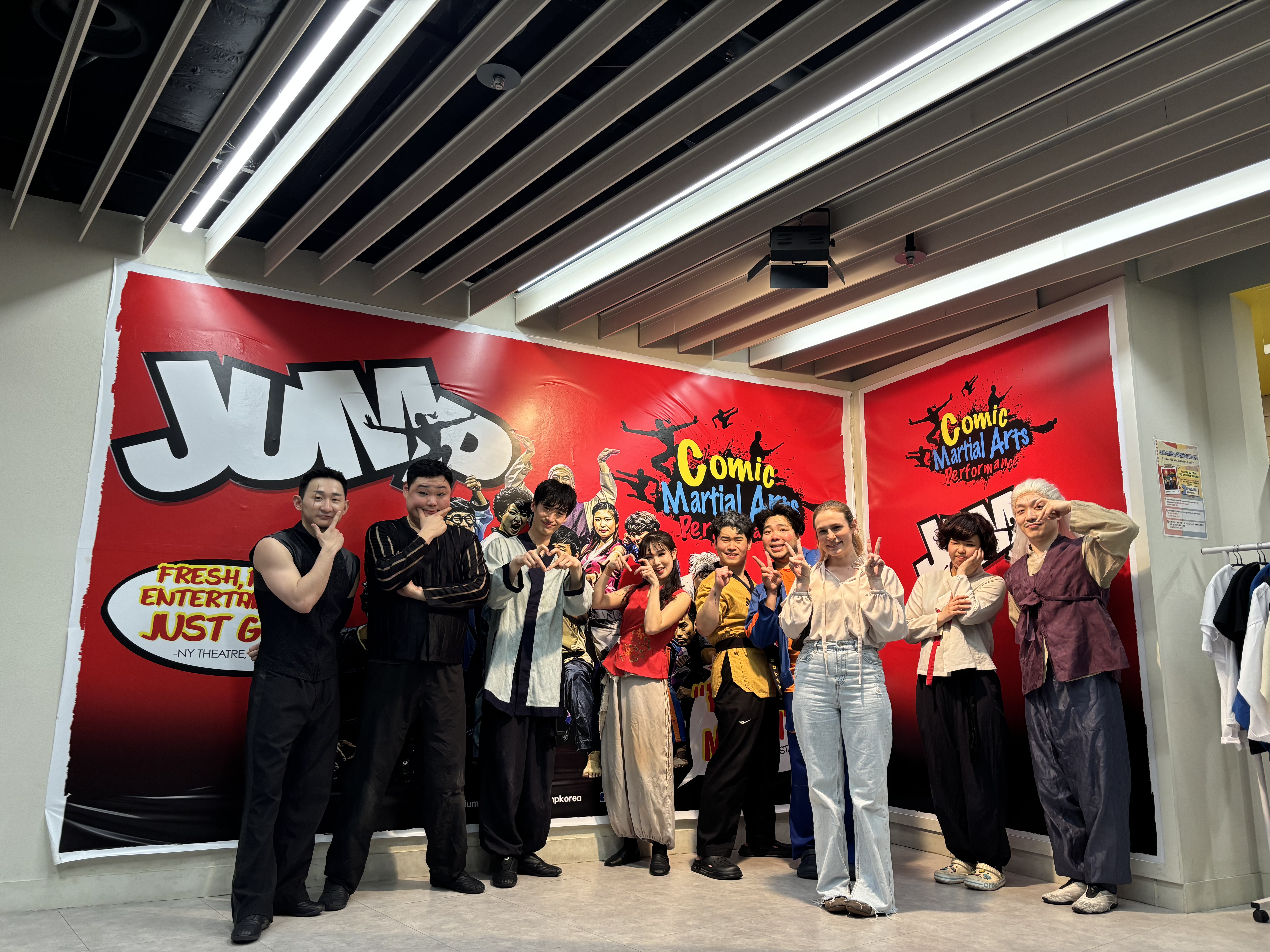 Comic Martial Arts Performance Jump